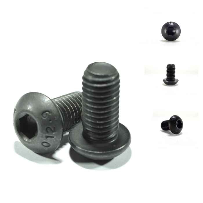 Juego de 2 unidades con enchufe negro de 2 p+t, 10 A y placa para 4 x 4 con  tornillo gris